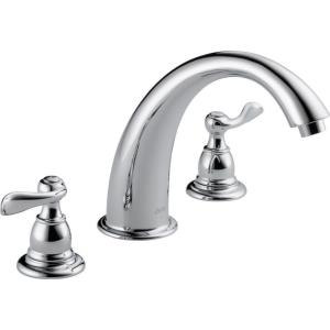 imageDelta Faucet Windemere Roman Tub Faucet  BT2796OB  Bathroom Tub Faucet ampamp Handles Set  Bathroom Accessories  Oil Rubbed Bronze Valve Sold SeparatelyChrome