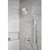 imageDELTA FAUCET T24867SS Stainless Ara Angular Modern Monitor 14 Series Valve Trim with 3Setting Integrated DiverterChrome