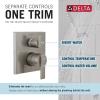 imageDELTA FAUCET T24867SS Stainless Ara Angular Modern Monitor 14 Series Valve Trim with 3Setting Integrated DiverterStainless
