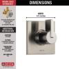 imageDELTA T11853CZ Vero Valve Trim 400 x 1025 x 1025 inches Champagne BronzeStainless