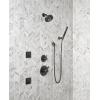 imageDelta Trinsic 6Setting Shower System  Matte Black Shower Head Handheld Body Sprays Handle Diverter and Valve Kit