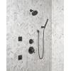 imageDelta Trinsic 6Setting Shower System  Matte Black Shower Head Handheld Body Sprays Handle Diverter and Valve Kit