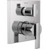 imageDELTA FAUCET T24967BL Angular Modern Monitor 14 Series Valve 6Setting Integrated Shower Trim with Diverter Matte Black Valve Not IncludedChrome