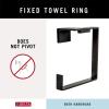 imageDelta 77746SS Vero Towel Ring 500 x 900 x 1000 inches StainlessSpotshield Venetian Bronze