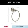 imageDelta Faucet 76446 Ashlyn Towel Ring 638 x 757 x 225 Inches Polished ChromeStainless