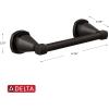 imageDelta Faucet 77655CZ Stryke Double Post Pivoting Toilet Paper Holder Champagne BronzeVenetian Bronze