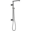 imageDelta Faucet Emerge Matte Black Shower Column Including Rain Shower Head Handheld Shower Shower Handle and Shower Valve Shower System Rainfall Shower Head Matte Black 58420BL Valve IncludedBlack Stainless