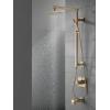 imageDelta Faucet Emerge Matte Black Shower Column Including Rain Shower Head Handheld Shower Shower Handle and Shower Valve Shower System Rainfall Shower Head Matte Black 58420BL Valve IncludedChampagne Bronze
