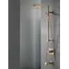 imageDelta Faucet Emerge Matte Black Shower Column Including Rain Shower Head Handheld Shower Shower Handle and Shower Valve Shower System Rainfall Shower Head Matte Black 58420BL Valve IncludedChampagne Bronze