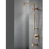 imageDelta Faucet Emerge Matte Black Shower Column Including Rain Shower Head Handheld Shower Shower Handle and Shower Valve Shower System Rainfall Shower Head Matte Black 58420BL Valve IncludedChampagne Bronze