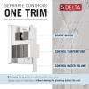 imageDelta Faucet Modern Raincan 2Setting Square Shower System Including Rain Shower Head and Handheld Spray Gold Rainfall Shower System Gold Shower Valve and Trim Kit Champagne Bronze 342701CZChrome