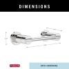 imageDelta Nicoli 1Pack Toilet Paper Holder Polished Chrome Tissue Roll Holder for Bathroom Organization and Storage Pivoting Toilet Tissue Holder Wall Bathroom Accessories NIC50PCPolished Chrome
