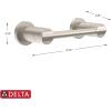 imageDelta Nicoli 1Pack Toilet Paper Holder Polished Chrome Tissue Roll Holder for Bathroom Organization and Storage Pivoting Toilet Tissue Holder Wall Bathroom Accessories NIC50PCSpotshield Brushed Nickel