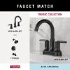 imageDelta Trinsic 1Pack Hand Towel Holder Brilliance Stainless Steel Towel Racks for Bathroom Wall Square Towel Ring Holder for Bath Towel Hanger for Kitchen Bathroom Accessories 759460SSMatte Black
