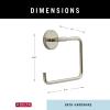 imageDelta Trinsic 1Pack Hand Towel Holder Brilliance Stainless Steel Towel Racks for Bathroom Wall Square Towel Ring Holder for Bath Towel Hanger for Kitchen Bathroom Accessories 759460SSStainless