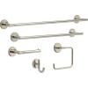 imageDelta Trinsic 1Pack Hand Towel Holder Brilliance Stainless Steel Towel Racks for Bathroom Wall Square Towel Ring Holder for Bath Towel Hanger for Kitchen Bathroom Accessories 759460SSStainless