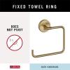imageDelta Trinsic 1Pack Hand Towel Holder Brilliance Stainless Steel Towel Racks for Bathroom Wall Square Towel Ring Holder for Bath Towel Hanger for Kitchen Bathroom Accessories 759460SSChampagne Bronze