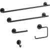 imageDelta Trinsic 1Pack Hand Towel Holder Brilliance Stainless Steel Towel Racks for Bathroom Wall Square Towel Ring Holder for Bath Towel Hanger for Kitchen Bathroom Accessories 759460SSMatte Black
