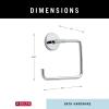 imageDelta Trinsic 1Pack Hand Towel Holder Brilliance Stainless Steel Towel Racks for Bathroom Wall Square Towel Ring Holder for Bath Towel Hanger for Kitchen Bathroom Accessories 759460SSChrome