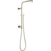 imageDelta Faucet Emerge Matte Black Shower Column Including Rain Shower Head Handheld Shower Shower Handle and Shower Valve Shower System Rainfall Shower Head Matte Black 58810BL Valve IncludedPolished Nickel