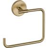 imageDelta Trinsic 1Pack Hand Towel Holder Brilliance Stainless Steel Towel Racks for Bathroom Wall Square Towel Ring Holder for Bath Towel Hanger for Kitchen Bathroom Accessories 759460SSChampagne Bronze