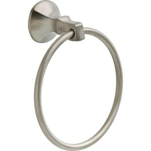 imageDelta Faucet 76446 Ashlyn Towel Ring 638 x 757 x 225 Inches Polished ChromeStainless