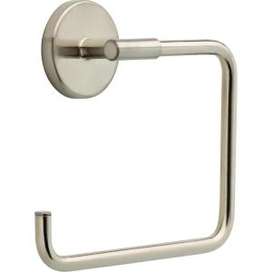imageDelta Trinsic 1Pack Hand Towel Holder Brilliance Stainless Steel Towel Racks for Bathroom Wall Square Towel Ring Holder for Bath Towel Hanger for Kitchen Bathroom Accessories 759460SSStainless