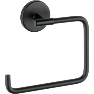 imageDelta Trinsic 1Pack Hand Towel Holder Brilliance Stainless Steel Towel Racks for Bathroom Wall Square Towel Ring Holder for Bath Towel Hanger for Kitchen Bathroom Accessories 759460SSMatte Black