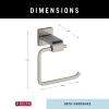 imageDELTA Ara Single Post Toilet Paper Holder Polished Chrome Bathroom Accessories 77550 35 x 625 x 35 InchesBrilliance Stainless Steel
