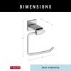 imageDELTA Ara Single Post Toilet Paper Holder Polished Chrome Bathroom Accessories 77550 35 x 625 x 35 InchesPolished Chrome