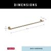 imageDelta 75918SS Trinsic 18 in Wall Mount Towel Bar Bath Hardware Accessory in Stainless SteelChampagne Bronze