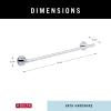 imageDelta 75918SS Trinsic 18 in Wall Mount Towel Bar Bath Hardware Accessory in Stainless SteelChrome