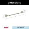 imageDelta 75918SS Trinsic 18 in Wall Mount Towel Bar Bath Hardware Accessory in Stainless SteelStainless
