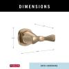 imageDelta Faucet 77638CZ Stryke Towel Double Hook Champagne BronzeChampagne Bronze