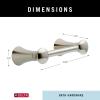 imageDelta Lahara 1Pack Toilet Paper Holder Brilliance Stainless Steel Tissue Roll Holder for Bathroom Organization and Storage Pivoting Toilet Tissue Holder Wall Bathroom Accessories 73850SSBrilliance Stainless Steel