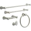 imageDelta Lahara 1Pack Toilet Paper Holder Brilliance Stainless Steel Tissue Roll Holder for Bathroom Organization and Storage Pivoting Toilet Tissue Holder Wall Bathroom Accessories 73850SSBrilliance Stainless Steel