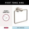 imageDelta Nicoli 4Pack Bathroom Set Matte Black 18quot Towel Rack Toilet Paper Holder Hand Towel Holder Towel Hook Bathroom Accessory Set Towel Holder 4Piece Hardware Set NIC64MBSpotshield Brushed Nickel