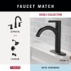 imageDelta Nicoli 4Pack Bathroom Set Matte Black 18quot Towel Rack Toilet Paper Holder Hand Towel Holder Towel Hook Bathroom Accessory Set Towel Holder 4Piece Hardware Set NIC64MBMatte Black