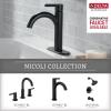 imageDelta Nicoli 4Pack Bathroom Set Matte Black 18quot Towel Rack Toilet Paper Holder Hand Towel Holder Towel Hook Bathroom Accessory Set Towel Holder 4Piece Hardware Set NIC64MBMatte Black