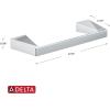 imageDelta Trillian 1Pack Toilet Paper Holder Brilliance Stainless Steel Tissue Roll Holder for Bathroom Organization and Storage Pivoting Toilet Tissue Holder Wall Bathroom Accessories 74355SSPolished Chrome