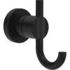 imageDelta Nicoli 1Pack Towel Hooks Matte Black Double Wall Mounted for Robes 2Prong Holder Bathroom Accessories NIC35MBMatte Black