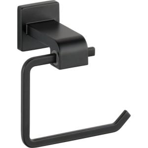 imageDELTA Ara Single Post Toilet Paper Holder Polished Chrome Bathroom Accessories 77550 35 x 625 x 35 InchesMatte Black