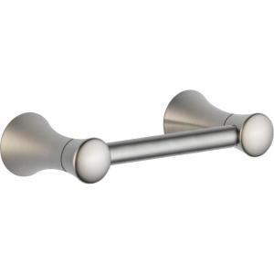 imageDelta Lahara 1Pack Toilet Paper Holder Brilliance Stainless Steel Tissue Roll Holder for Bathroom Organization and Storage Pivoting Toilet Tissue Holder Wall Bathroom Accessories 73850SSBrilliance Stainless Steel