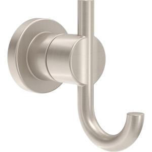 imageDelta Nicoli 1Pack Towel Hooks Matte Black Double Wall Mounted for Robes 2Prong Holder Bathroom Accessories NIC35MBSpotshield Brushed Nickel