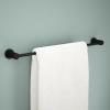 imageDelta Nicoli 1Pack 18 w 6quot Extender Towel Rack for Bathroom Matte Black Extendable 1824quot Towel Bar for Bathroom Wall Towel Holder Rod Wall Mounted NIC18MBMatte Black