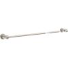 imageDelta Nicoli 1Pack 18 w 6quot Extender Towel Rack for Bathroom Matte Black Extendable 1824quot Towel Bar for Bathroom Wall Towel Holder Rod Wall Mounted NIC18MBSpotshield Brushed Nickel