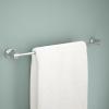 imageDelta Nicoli 1Pack 18 w 6quot Extender Towel Rack for Bathroom Matte Black Extendable 1824quot Towel Bar for Bathroom Wall Towel Holder Rod Wall Mounted NIC18MBPolished Chrome