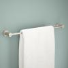 imageDelta Nicoli 1Pack 18 w 6quot Extender Towel Rack for Bathroom Matte Black Extendable 1824quot Towel Bar for Bathroom Wall Towel Holder Rod Wall Mounted NIC18MBSpotshield Brushed Nickel