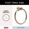 imageDELTA 73846SS Towel Ring Brilliance Stainless SteelChampagne Bronze
