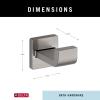 imageDELTA FAUCET 77535 Ara Towel Robe Hook Polished ChromeBrilliance Stainless Steel